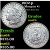 Image 1 : 1902-p Morgan Dollar $1 Grades Select+ Unc