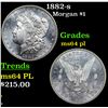 Image 1 : 1882-s Morgan Dollar $1 Grades Choice Unc PL