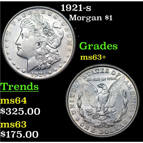 1921-s Morgan Dollar $1 Grades Select+ Unc