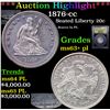 Image 1 : ***Auction Highlight*** 1876-cc Twenty Cent Piece 20c Graded Select Unc+ PL BY USCG (fc)