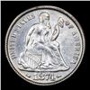 Image 2 : ***Auction Highlight*** 1874-p Seated Liberty Dime 10c Graded Select Unc BY USCG (fc)