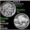 Image 1 : 1920-d Buffalo Nickel 5c Grades f+