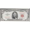 Image 2 : 1963 $5 Red seal United States Note Grades vf++