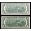 Image 3 : Set of 2 Concecutive 1976 $2 Federal Reserve Note Grades CU