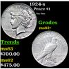 Image 1 : 1924-s Peace Dollar $1 Grades Select Unc