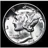 Image 2 : 1939-p Mercury Dime 10c Grades GEM++ Unc