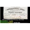 Image 1 : 1861 Confederate Twenty $20 interest Note  Grades Select CU