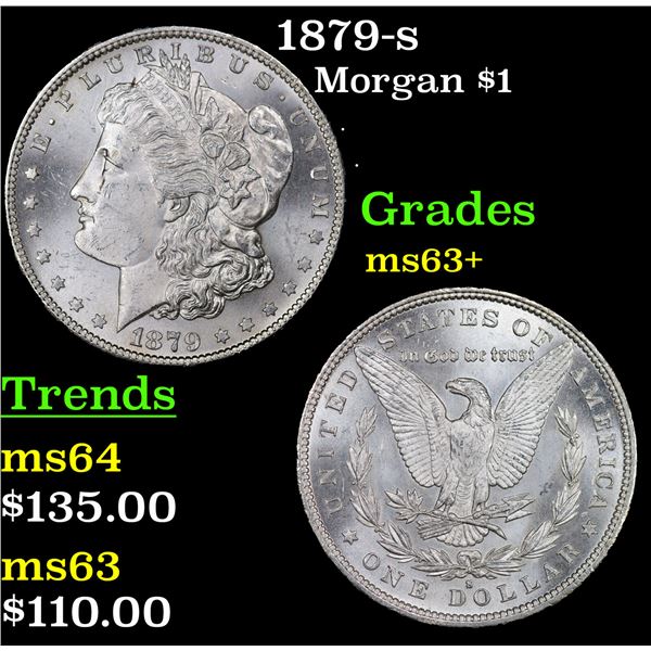 1879-s Morgan Dollar $1 Grades Select+ Unc