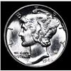 Image 2 : 1942-p Mercury Dime 10c Grades GEM++ Unc