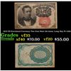 Image 1 : 1874 US Fractional Currency Ten Cent Note 5th Issue, Long Key Fr-1265 Grades vf++