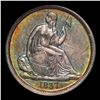 Image 2 : ***Auction Highlight*** 1837 Lg Date Seated Liberty Dime 10c Graded ms62 BY SEGS (fc)