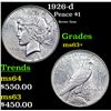 Image 1 : 1926-d Peace Dollar $1 Grades Select+ Unc