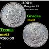 Image 1 : 1890-o Morgan Dollar $1 Grades Select Unc