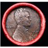 Image 2 : Mixed small cents 1c orig shotgun roll, 1919-p Lincoln Cent, 1919-p Wheat Cent other end, Coca Cola 