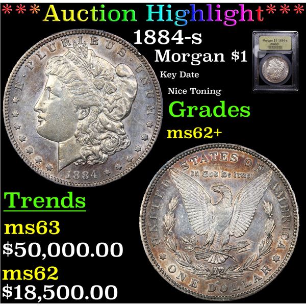 ***Auction Highlight*** 1884-s Morgan Dollar $1 Graded Select Unc BY USCG (fc)