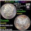 Image 1 : ***Auction Highlight*** 1884-s Morgan Dollar $1 Graded Select Unc BY USCG (fc)