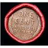 Image 3 : Mixed small cents 1c orig shotgun roll, 1919-s Lincoln Cent, Wheat Cent other end, Coca Cola Wrapper