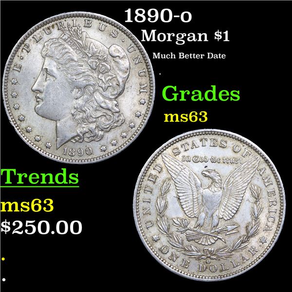 1890-o Morgan Dollar $1 Grades Select Unc