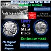 Image 1 : Buffalo Nickel Shotgun Roll in Old Bank Style 'Nathans' Wrapper 1937 & p Mint Ends