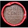 Image 3 : Mixed small cents 1c orig shotgun roll, 1920-p Lincoln Cent, Wheat Cent other end, Coca Cola Wrapper