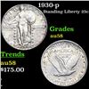 Image 1 : 1930-p Standing Liberty Quarter 25c Grades Choice AU/BU Slider