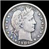 Image 2 : 1904-p Barber Quarter 25c Grades vf++