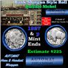 Image 1 : Buffalo Nickel Shotgun Roll in Old Bank Style '  Abbott Coin Counter' Wrapper 1927 & p Mint Ends