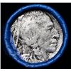 Image 2 : Buffalo Nickel Shotgun Roll in Old Bank Style '  Abbott Coin Counter' Wrapper 1927 & p Mint Ends