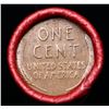 Image 3 : Mixed small cents 1c orig shotgun roll, 1920-p Lincoln Cent, Wheat Cent other end, Coca Cola Wrapper