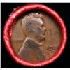 Image 2 : Mixed small cents 1c orig shotgun roll, 1928-d Lincoln Cent, Wheat Cent other end, Coca Cola Wrapper