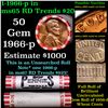 Image 1 : BU Shotgun Lincoln 1c roll, 1966-p 50 pcs Steel-Strong Wrapper 50c