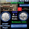 Image 1 : Buffalo Nickel Shotgun Roll in Old Bank Style ' Abbott Coin Counter' Wrapper 1935 & p Mint Ends