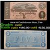 Image 1 : 1864 $5 Confederate Note, T-69 Grades Select CU