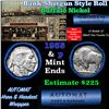 Image 1 : Buffalo Nickel Shotgun Roll in Old Bank Style ' Abbott Coin Counter' Wrapper 1935 & p Mint Ends