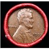 Image 2 : Mixed small cents 1c orig shotgun roll, 1937-p Lincoln Cent, Wheat Cent other end, Coca Cola Wrapper