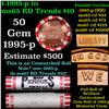 Image 1 : BU Shotgun Lincoln 1c roll, 1995-p 50 pcs Steel-Strong Wrapper 50c