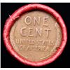Image 3 : Mixed small cents 1c orig shotgun roll, 1916 Lincoln Cent, Wheat Cent other end, Coca Cola Wrapper