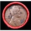 Image 2 : Mixed small cents 1c orig shotgun roll, 1919-p Lincoln Cent, Wheat Cent other end, Coca Cola Wrapper