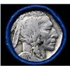 Image 2 : Buffalo Nickel Shotgun Roll in Old Bank Style ' Abbott Coin Counter' Wrapper 1927 & p Mint Ends