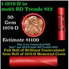 Image 1 : BU Shotgun Lincoln 1c roll, 1979-p 50 pcs Steel-Strong Wrapper 50c