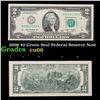 Image 1 : 2009 $2 Green Seal Federal Reserve Note Grades Gem+ CU