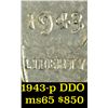 Image 5 : Rare BU Shotgun Lincoln 1c roll, 1943-p 50 pcs Steel-Strong Wrapper 50c