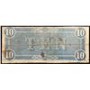 Image 3 : 1864 $10 Confederate Note, T68 Grades vf+