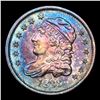 Image 2 : ***Auction Highlight*** 1833 Capped Bust Half Dime Rainbow Toned 1/2 10c Graded Choice Unc By USCG (