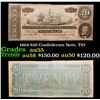 Image 1 : 1864 $20 Confederate Note, T67 Grades Choice AU