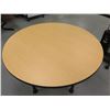 Image 2 : Round Table w/ 4 Adjustable Height Legs 48" dia, 28"H