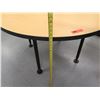 Image 8 : Round Table w/ 4 Adjustable Height Legs 48" dia, 28"H