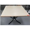 Image 1 : Square Table w/ Right Height Adjuster Table Control & EZ Roller 42"x42"x33"H