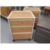 Image 2 : Qty 4 Night Stands w/ Multiple Drawers & Side Table