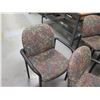 Image 8 : Qty 8 Metal Chairs w/ Tropical Print Upholstered Seats & Backs